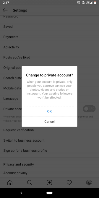  enable-private-account-instagram-
