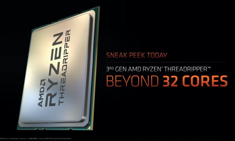 AMD-Ryzen-Threadripper-3990X_1-compressorتراشه‌ تردریپر رایزن 3980X با ۴۸ هسته‌