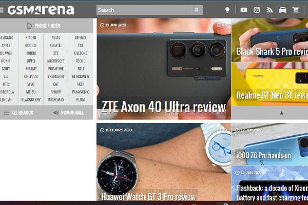 سایت GSMArena