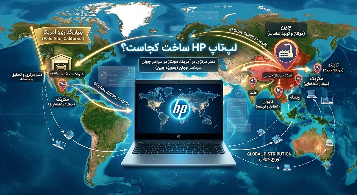 لپ تاپ HP برای کدام کشور است؟